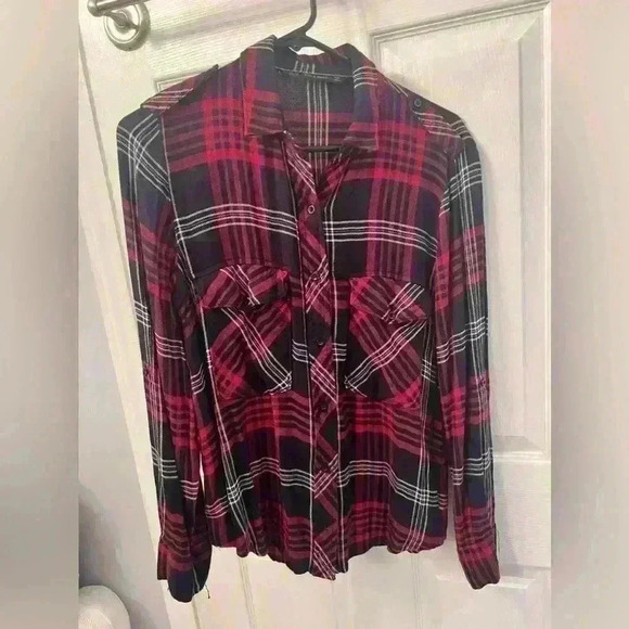 Zara Tops - Zara Basic plaid shirt Size M
